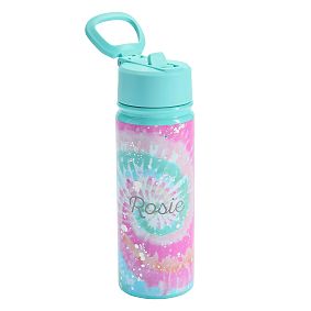 Tie-Dye Flip Straw Water Bottle