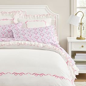 LoveShackFancy Bows Border Euro Pillow Cover