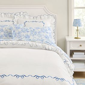 LoveShackFancy Bows Border Euro Pillow Cover