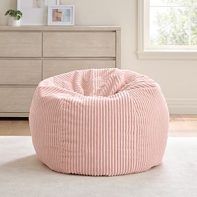 Large Chamois Blush Bean Bag Chair