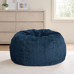 Chamois Midnight Blue Bean Bag Chair Collection