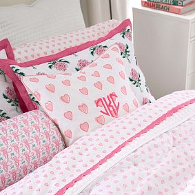 Roller Rabbit Hearts Pillow Cover