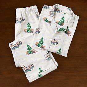 Harry Potter™ Hogwarts™ Christmas Organic Flannel Pajama Set