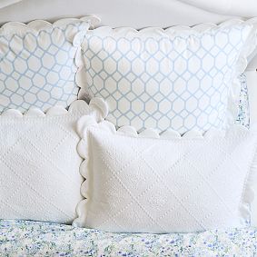 AERIN Lattice Reversible Euro Pillow Cover