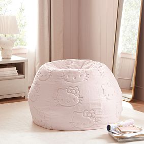 Large Hello Kitty® Pink Faux Fur Bean Bag Chair