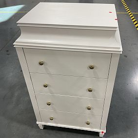 Open Box: Charlotte Tall Flip-Top Dresser (26"W x 19.25"D) - Heritage White