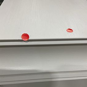 Open Box: Charlotte Tall Flip-Top Dresser (26"W x 19.25"D) - Heritage White