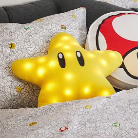 Super Mario™ Super Star Light-Up Pillow