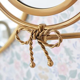 Forget-Me-Knot Bow Vanity Wall Mirror (10"x14")