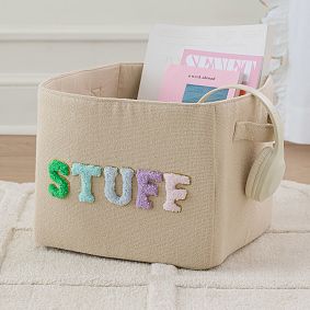 Stoney Clover Lane Canvas Utility Bin (12"x10")
