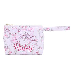 LoveShackFancy Floral Heart Accessories Pouch