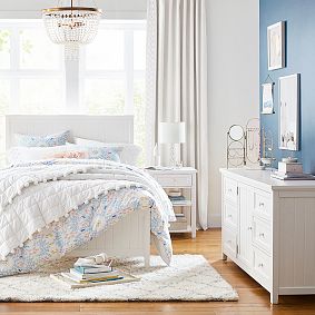 Beadboard Basic Bed &amp; 6-Drawer Dresser Set