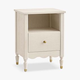 Open Box: Camille Nightstand - Bleached Bone