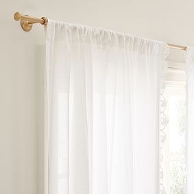 Hello Kitty® Crochet Trim Sheer Curtain - Set of 2