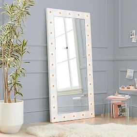 Marquee Floor Length Light Mirror (28&quot;x59&quot;)