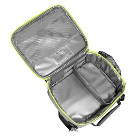 Gear-Up Color Block Gray/Yellow Cold Pack Lunch Box