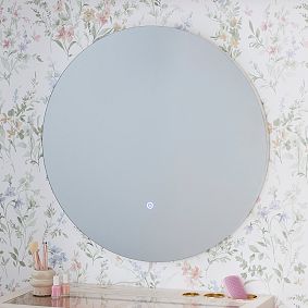 Light-Up Sunburst Round Mirror (30")