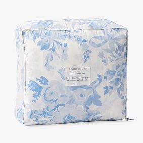 LoveShackFancy Garden Damask Smocked Comforter &amp; Sheet Set Twin XL Bed in a Bag