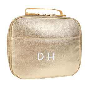 Colby Metallic Gold Cold Pack Lunch Box