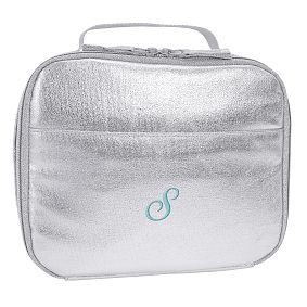 Colby Metallic Silver Cold Pack Lunch Box