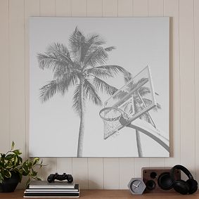 Basketball Hoop Canvas Wall Art