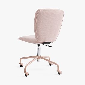 Performance Heathered Basketweave Carey Swivel Desk Chair - Thumbnail 2