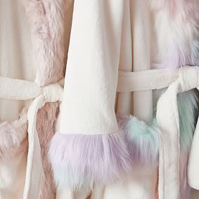 Unicorn Faux-Fur Robe