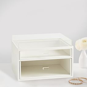 Wood &amp; Acrylic Vanity Organizer
