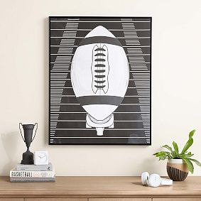 Black &amp; White Sports Art - Football