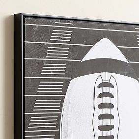 Black &amp; White Sports Art - Football