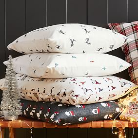 Rustic Reindeer Organic Flannel Sheet Set