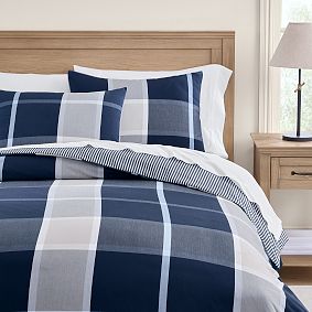Preston Plaid Reversible Duvet Cover