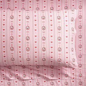 Hello Kitty&reg; Organic Heart & Bow Sheet Set