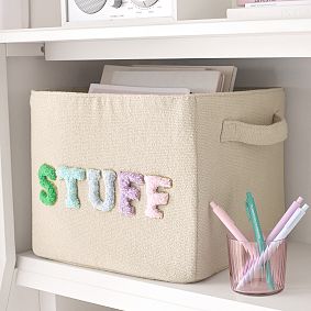 Stoney Clover Lane Canvas Utility Bin (12"x10")