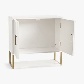 Glam Wall Storage Cabinet (18"x17")
