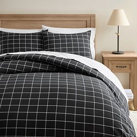 Boxter Plaid Organic Duvet Cover
