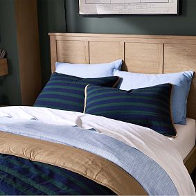 Button-Down Chambray Duvet Cover