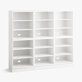 Bowen Triple Tall Bookcase with Shelves (63&quot;)