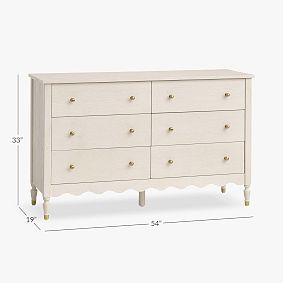 Camille 6-Drawer Dresser (54w x 19d")