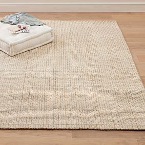 Chunky Natural Wool Jute Rug