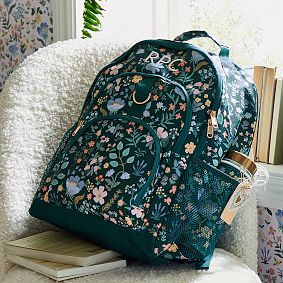 Gear-Up Rifle Paper Co. Bramble Fields Evergreen Backpack &amp; Cold Pack Lunch Bundle