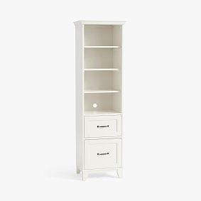 Open Box: Hampton Bookcase with Storage Drawers (20") - Simply White