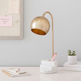 Marble Organizer Base Task Lamp