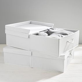 White Denim Storage Bin