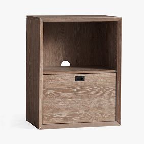 Callum Shelf with 1-Drawer Storage Cabinet (25")