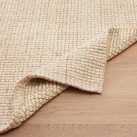 Chunky Natural Wool Jute Rug