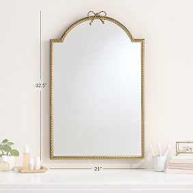 Forget-Me-Knot Bow Mirror (21"x33")