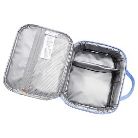 Colby Roller Rabbit Blue Hearts Cold Pack Lunch Box