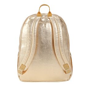 Colby Metallic Gold Backpack &amp; Water Bottle Bundle