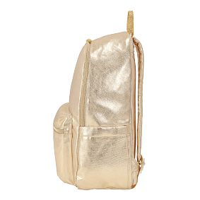 Colby Metallic Gold Backpack &amp; Water Bottle Bundle